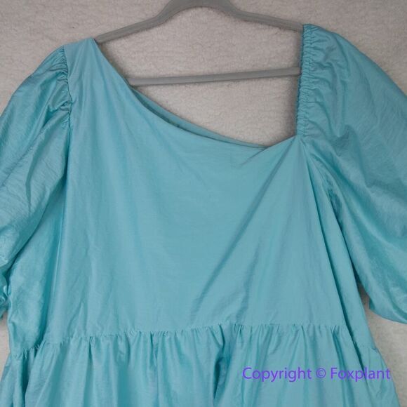New! Eloquii Asymmetrical Neckline Trapeze Dress, size 28‎ - Picture 12 of 16